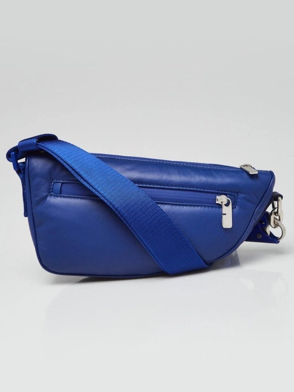 Burberry Blue Knight Leather Shield Crossbody Bag - Picture 1 of 11
